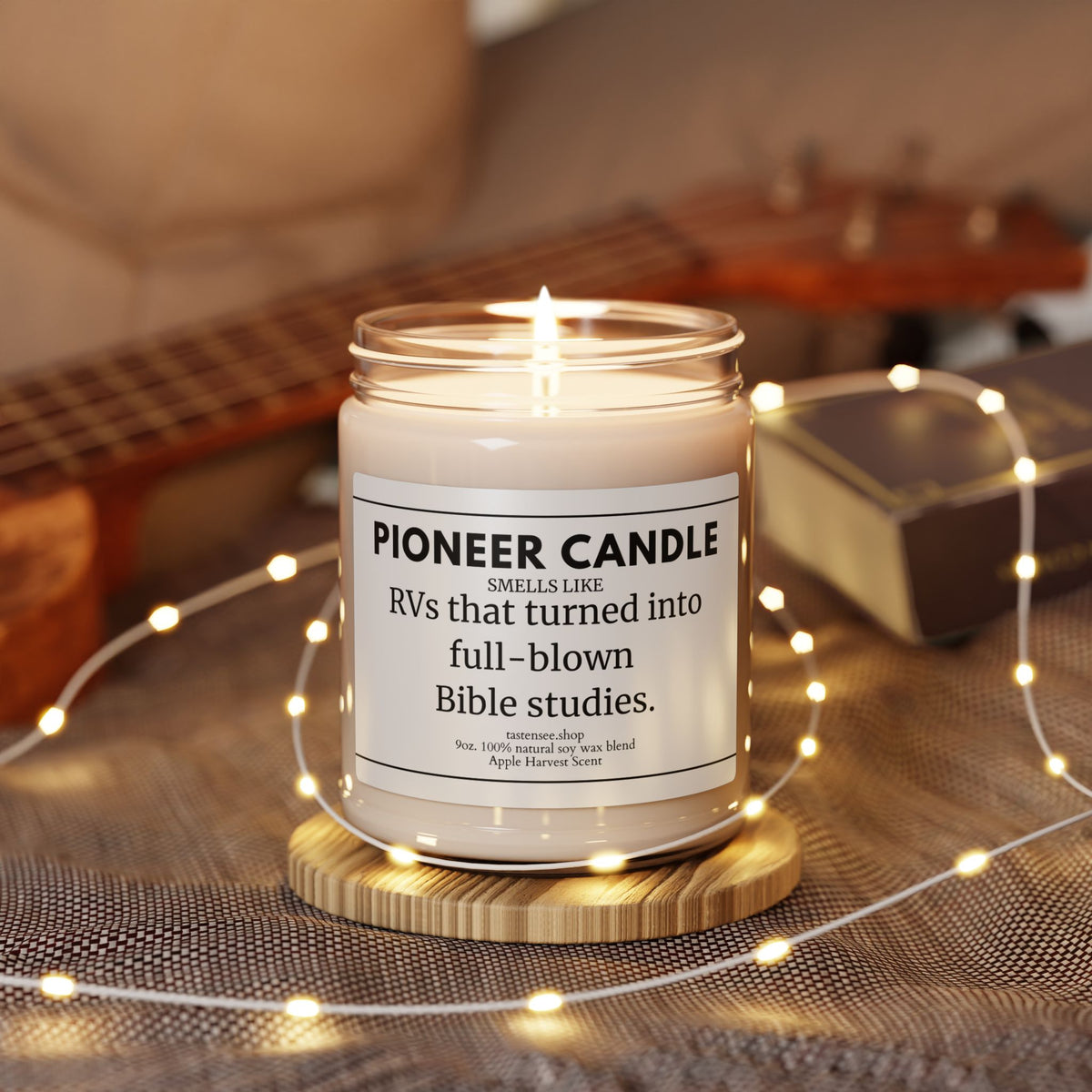 The Pioneer’s Candle - Bible Study Inspired Apple Harvest Aroma (9oz Soy Wax)