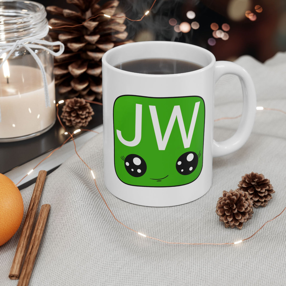 Little Illustrator Collection – JW Smiley Mug (Hand-Drawn Edition)