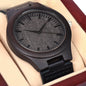 To My Son | Wooden Watch w/Encouraging Message Card | LOVE MOM