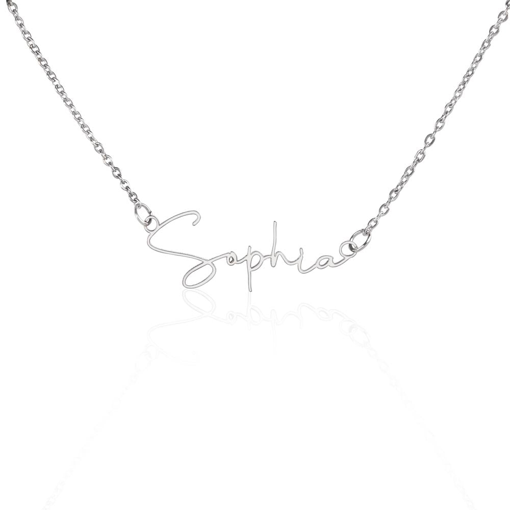 To My Future Wife – Personalized Name Necklace with Faith-Filled Message Card