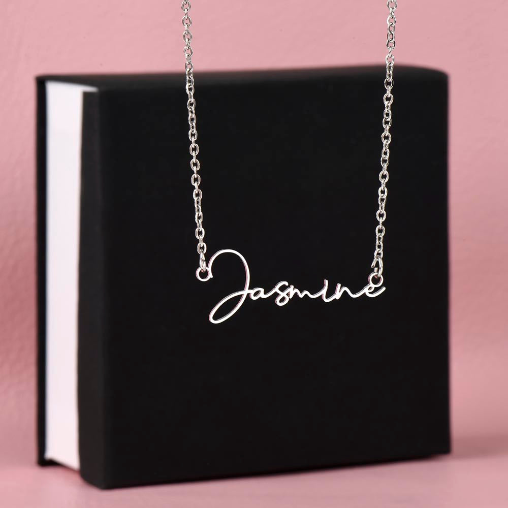 To My Future Wife – Personalized Name Necklace with Faith-Filled Message Card