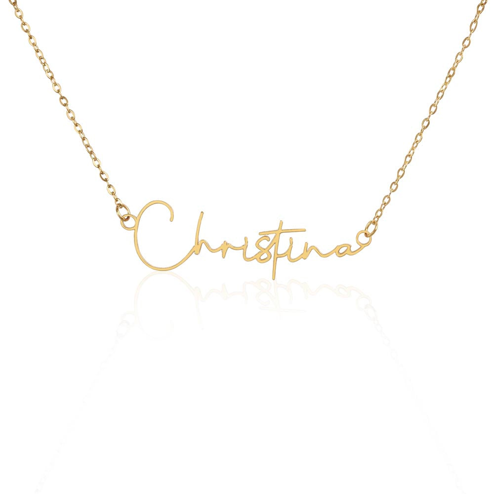 To My Future Wife – Personalized Name Necklace with Faith-Filled Message Card