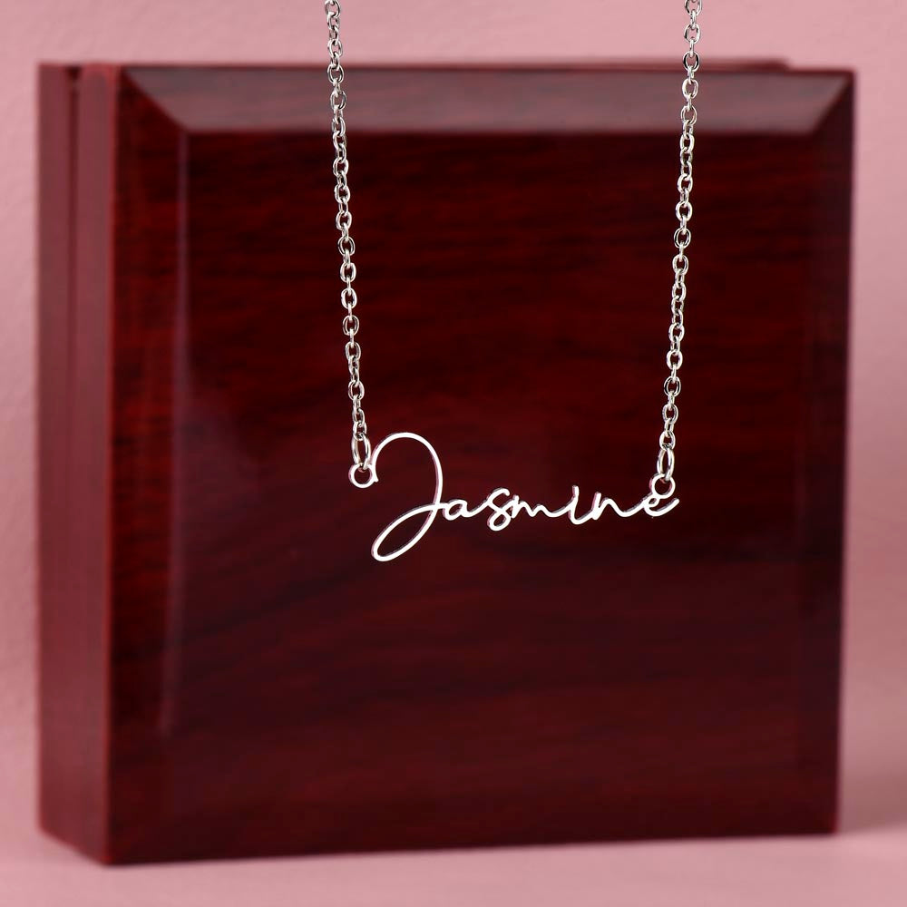 To My Future Wife – Personalized Name Necklace with Faith-Filled Message Card