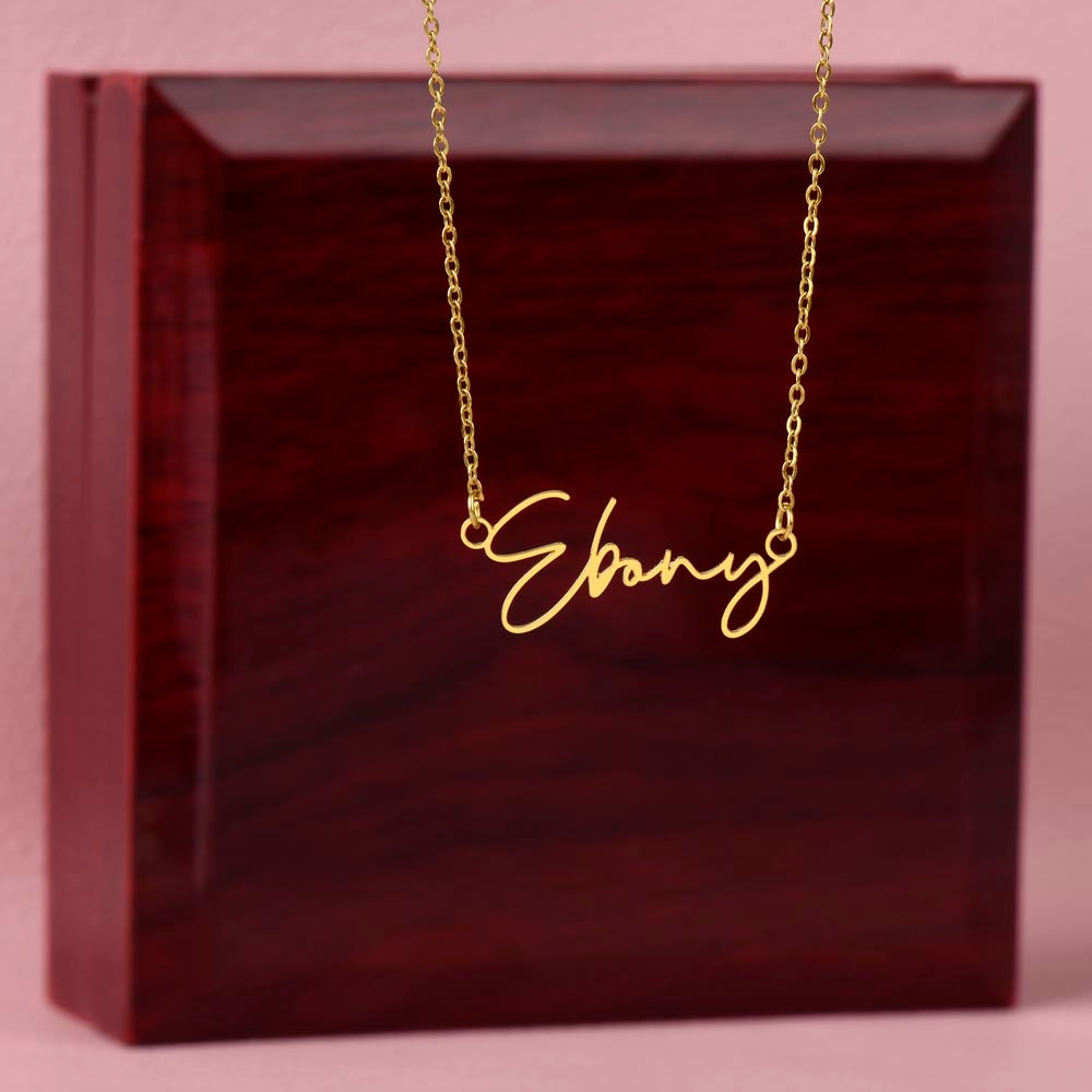 To My Future Wife – Personalized Name Necklace with Faith-Filled Message Card
